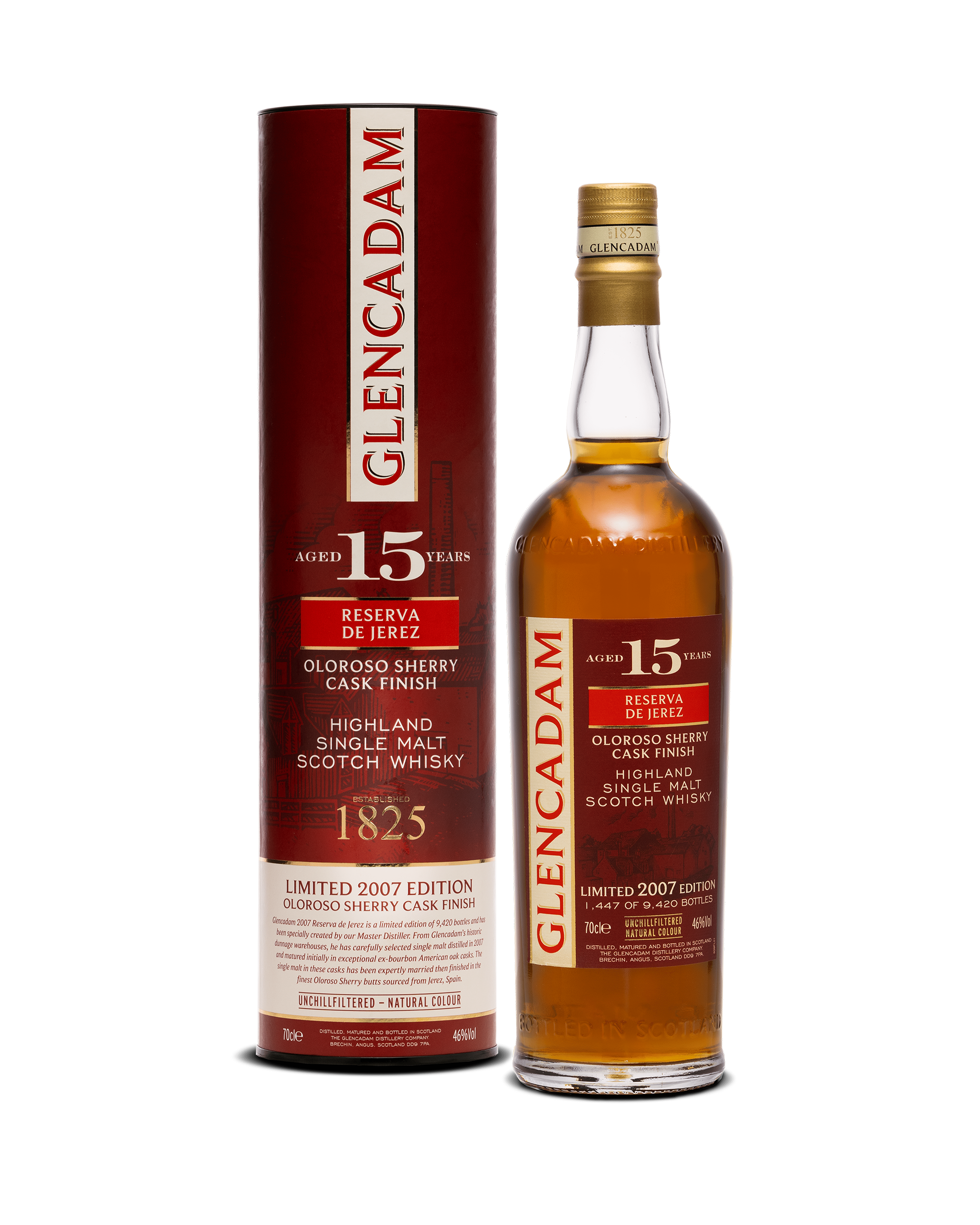 ウイスキー GLENCADAM RESERVA PX 700ml 46% Glencadam 2007 15 Years Old Reserva de Jerez – Glencadam Whisky