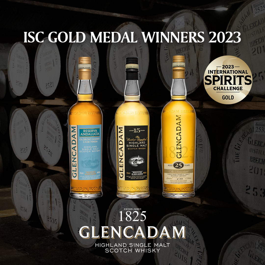 Glencadam celebrate gold medal wins at global whisky awards